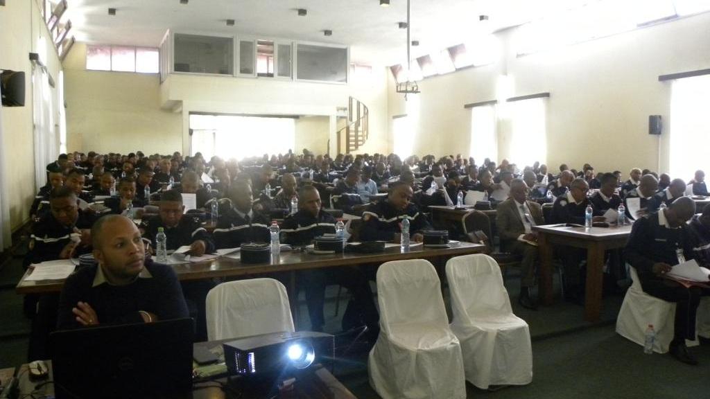 Les OPJ de la Province d’Antananarivo, ressort de PAC D’Antananarivo lors de la réunion de travail et de sensibilisation à...